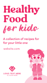 Healthy Recipes for Kids Instagram Reel Design