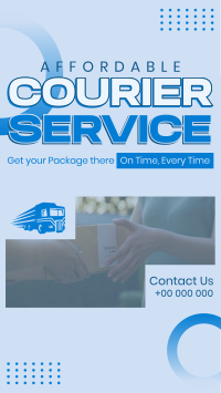 Affordable Courier Service Instagram reel Image Preview