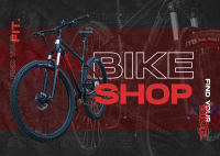 Bicycle Modern Grainy Postcard Design