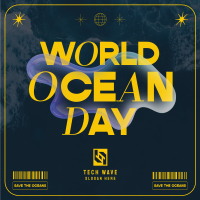 Y2K Ocean Day Instagram Post Image Preview