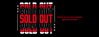 Sold Out Announcement Facebook Cover Design