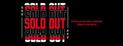 Sold Out Announcement Facebook cover Image Preview