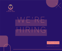 Modern Minimalist Hiring Facebook Post Design