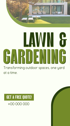 Convenient Lawn Care Services Facebook story Image Preview