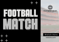 Minimalist Football Match Postcard Image Preview