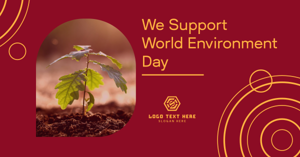 We Support World Environment Day Facebook Ad Design Image Preview