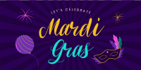 Mardi Gras Twitter Post Design