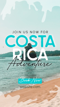Welcome To Costa Rica Facebook story Image Preview