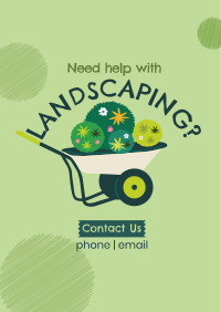 Ecoscapes Gardening Poster Design