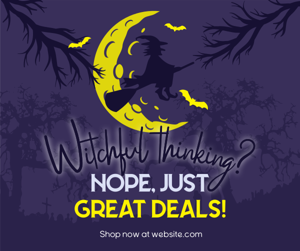 Witchful Great Deals Facebook Post Design