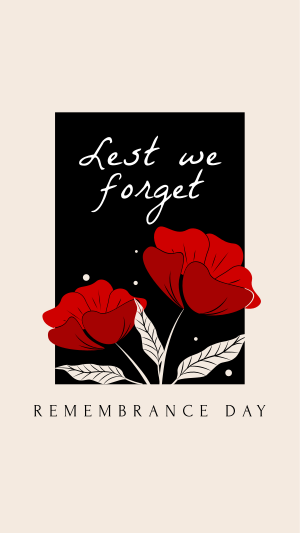 Remembrance Day Facebook story Image Preview