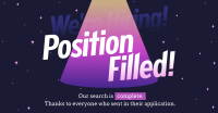 Position Filled Hiring Facebook Ad Design