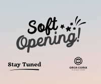 Soft Opening Launch Cute Facebook Post Design