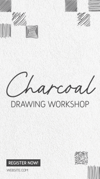 Charcoal Drawing Class Facebook Story Image Preview