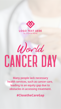 Cancer Day Ribbon Pin Instagram Story Design