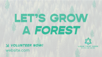 Forest Grow Tree Planting Facebook Event Cover Design