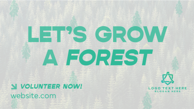 Forest Grow Tree Planting Facebook event cover Image Preview