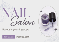 Beauty Nail Salon Postcard Design
