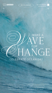 Wave Change Ocean Day YouTube short Image Preview