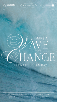 Wave Change Ocean Day YouTube Short Image Preview