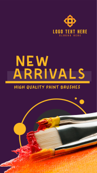 Paint Brush Arrival Facebook story Image Preview