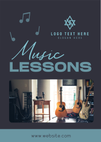 Music Lessons Flyer Design