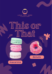 This or That Dessert Poster Design