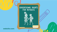 Refugees Education Rights Facebook Event Cover Design