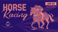 Vintage Horse Racing Animation Image Preview
