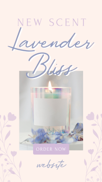 Lavender Bliss Candle Instagram Reel Design