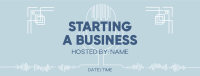 Simple Business Podcast Facebook cover Image Preview