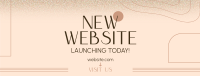 Simple Website Launch Facebook Cover Design