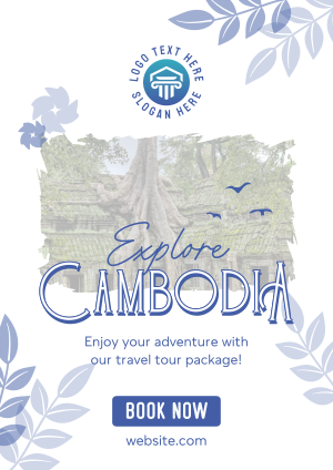 Cambodia Travel Tour Flyer Image Preview