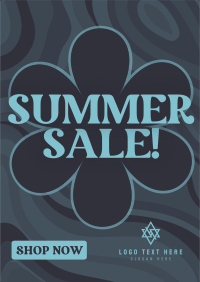 Groovy Summer Sale Poster Image Preview