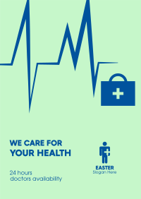 We Care for Your Health Poster Design