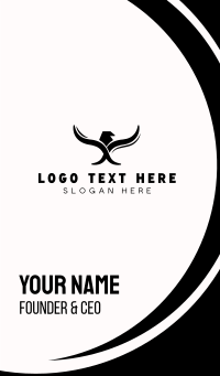 Black Eagle Vape Wings Business Card Design