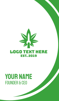 Cannabis Wrench Business Card Design