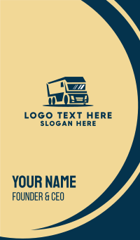 Cargo Delivery Truck Business Card | BrandCrowd Business Card Maker