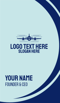 Fly Star Airline Business Card Design