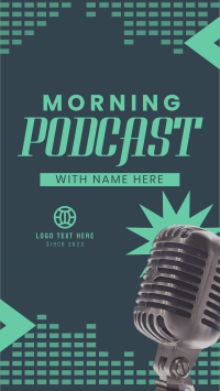 Morning Podcast Stream YouTube Short Design