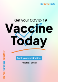 Vaccine Check Flyer Design
