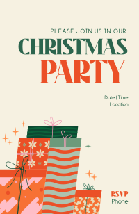 Christmas Party Gifts Invitation Design
