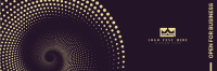 Halftone Spiral Swirl Twitter header (cover) Image Preview