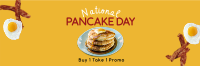 Breakfast Pancake Twitter Header Design