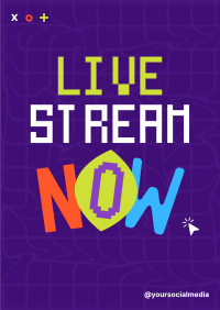 Live Stream Waves Flyer Image Preview