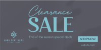 Minimalist Clearance Sale Twitter post Image Preview