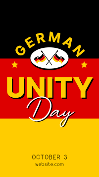 It's German Unity Day Facebook Story Design
