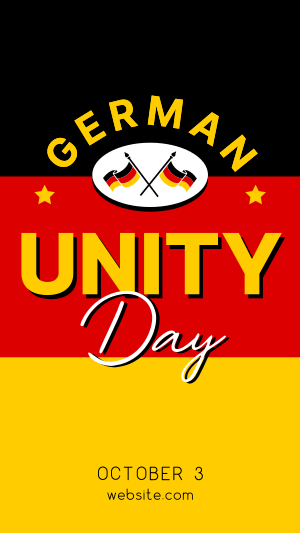 It's German Unity Day Facebook story Image Preview