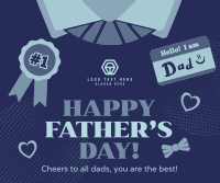 Illustration Father's Day Facebook post Image Preview