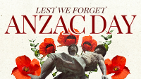 Anzac Day Collage Facebook Event Cover Design